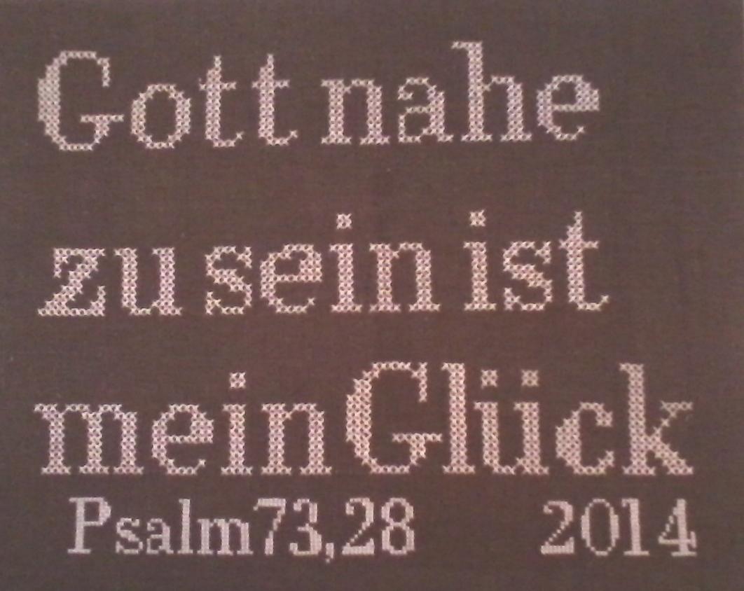 gestickte Jahreslosung 2014